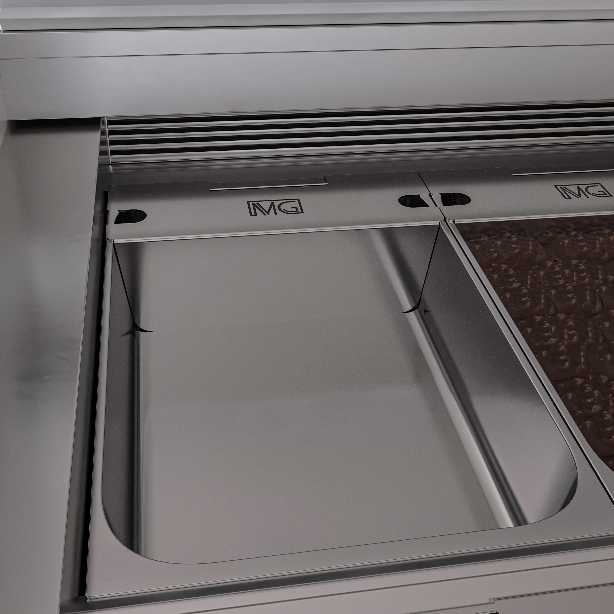 Bac de glace avec gabarit