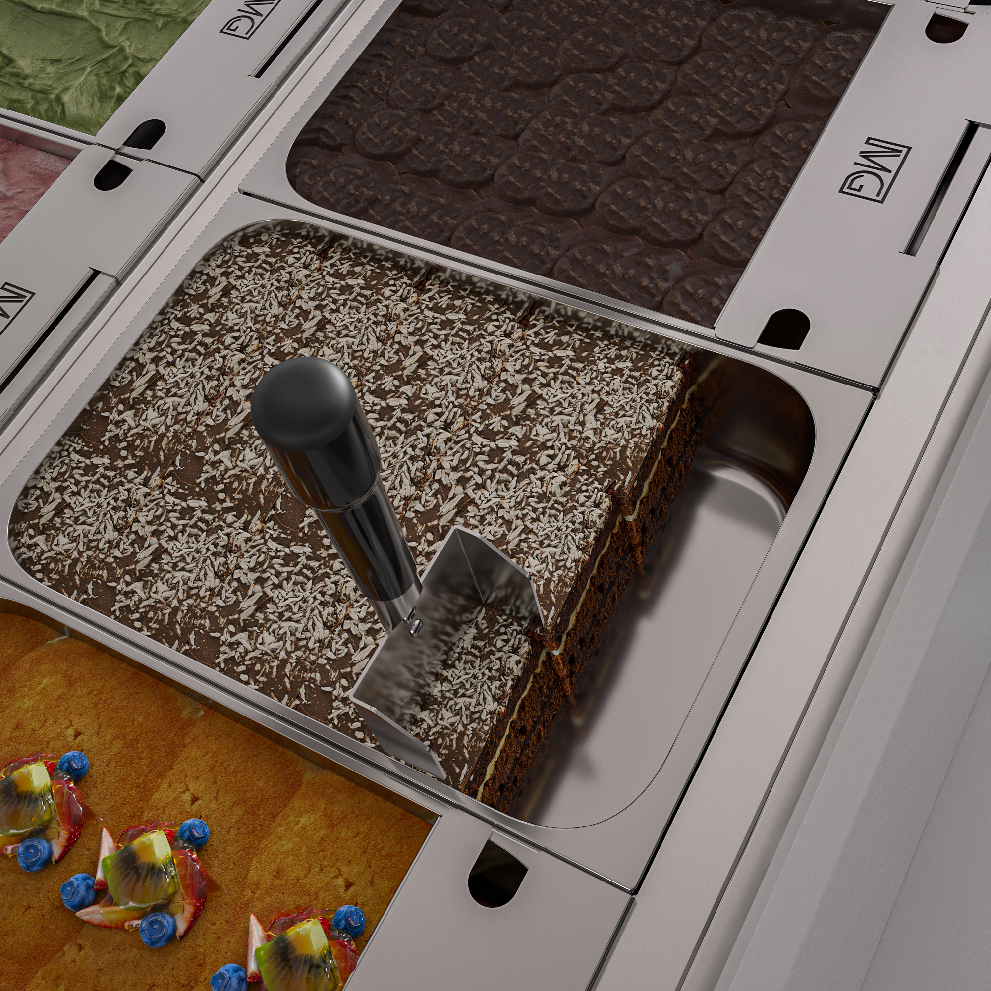 Spatule gauche en utilisation